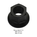 [201.3014] Tuerca M22x1,5 Hex: 33mm Height: 31mm
