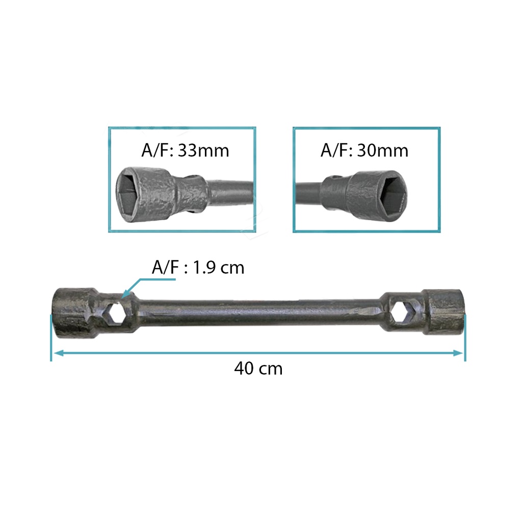 [210.1957] Llave doble saca tuerca de 33mm y 30mm