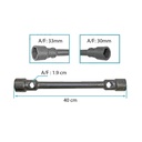 [210.1957] Llave doble saca tuerca de 33mm y 30mm