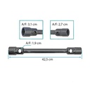 [210.1963] Llave doble saca tuerca de 1.25"/ 1.063"