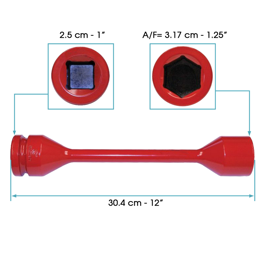 [210.2114TS] llave de Rueda de 1-1/4" y 1" L 12"