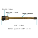 Valvula para inflar cauchos 5.160in