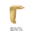 Abrazadera / Cuña de rueda 2-1/2" x 3/4