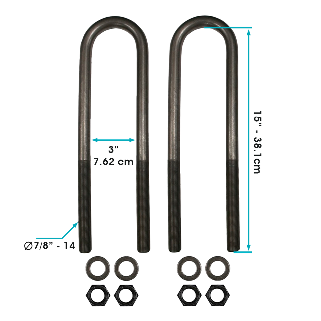 Abrazadera en U 4" eje A-26