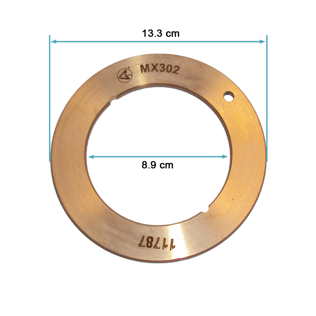 Arandela de bronce eje de carga