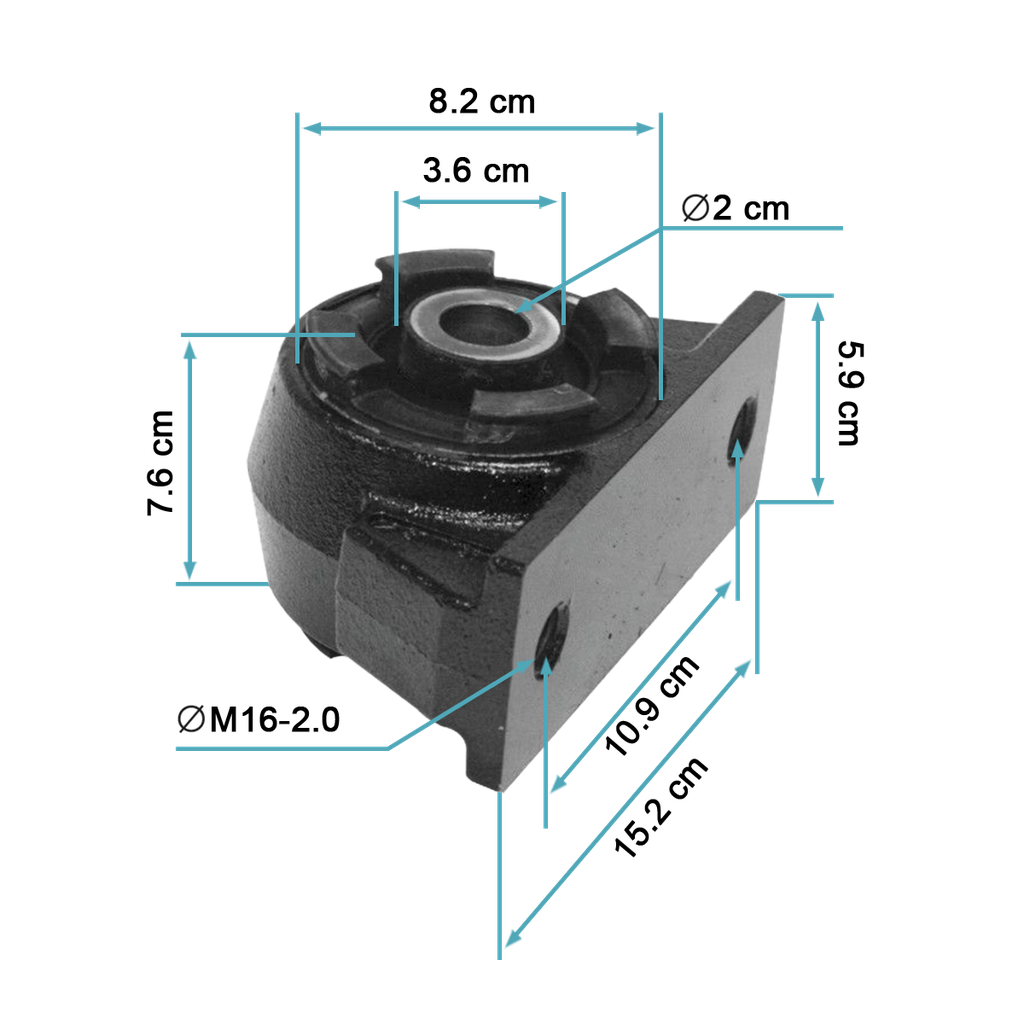 Base/Buje soporte cabina Centro 0,674"