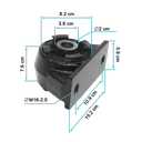 Base/Buje soporte cabina Centro 0,674"