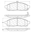 Pastillas de freno delantera L200 08-19/Montero Sport 09-15  C-TEK
