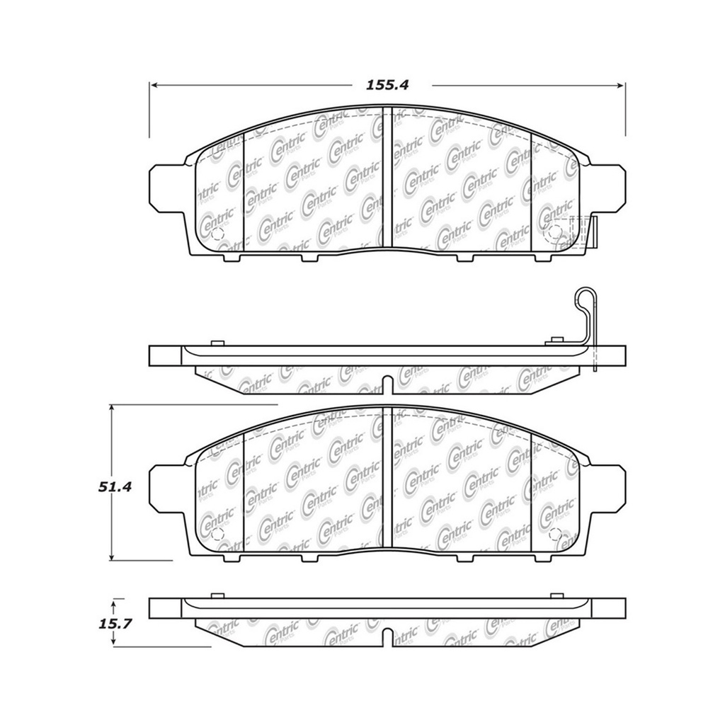 Pastillas de freno delantera L200 08-19/Montero Sport 09-15  C-TEK