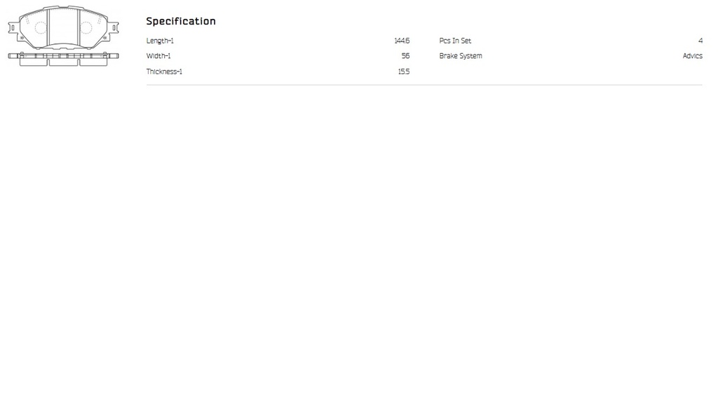 PF Pastilla de freno Hilux Revo/Innova 2017A Delantera AD