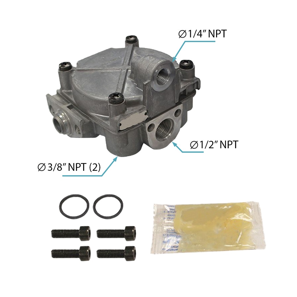 [170.S4725000072] Valvula Relay freno trasero kit ABS