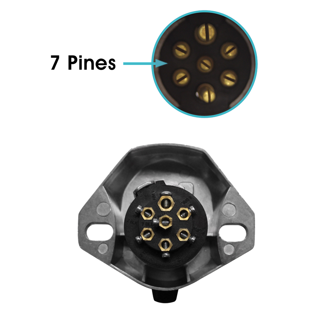 Conector hembra elec. chuto-remolque HD