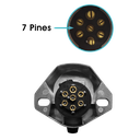 Conector hembra elec. chuto-remolque HD