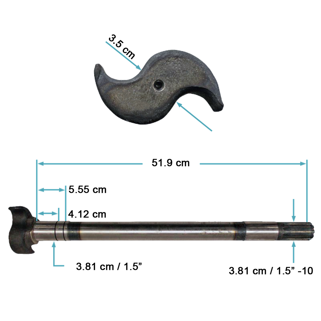 [124.102014.01] Levas LH freno rueda 20.44"x1.5" 10