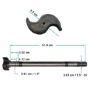 [124.102014.01] Levas LH freno rueda 20.44"x1.5" 10