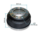 [151.6602BA] Tambor delantero MACK,CL,BATEA