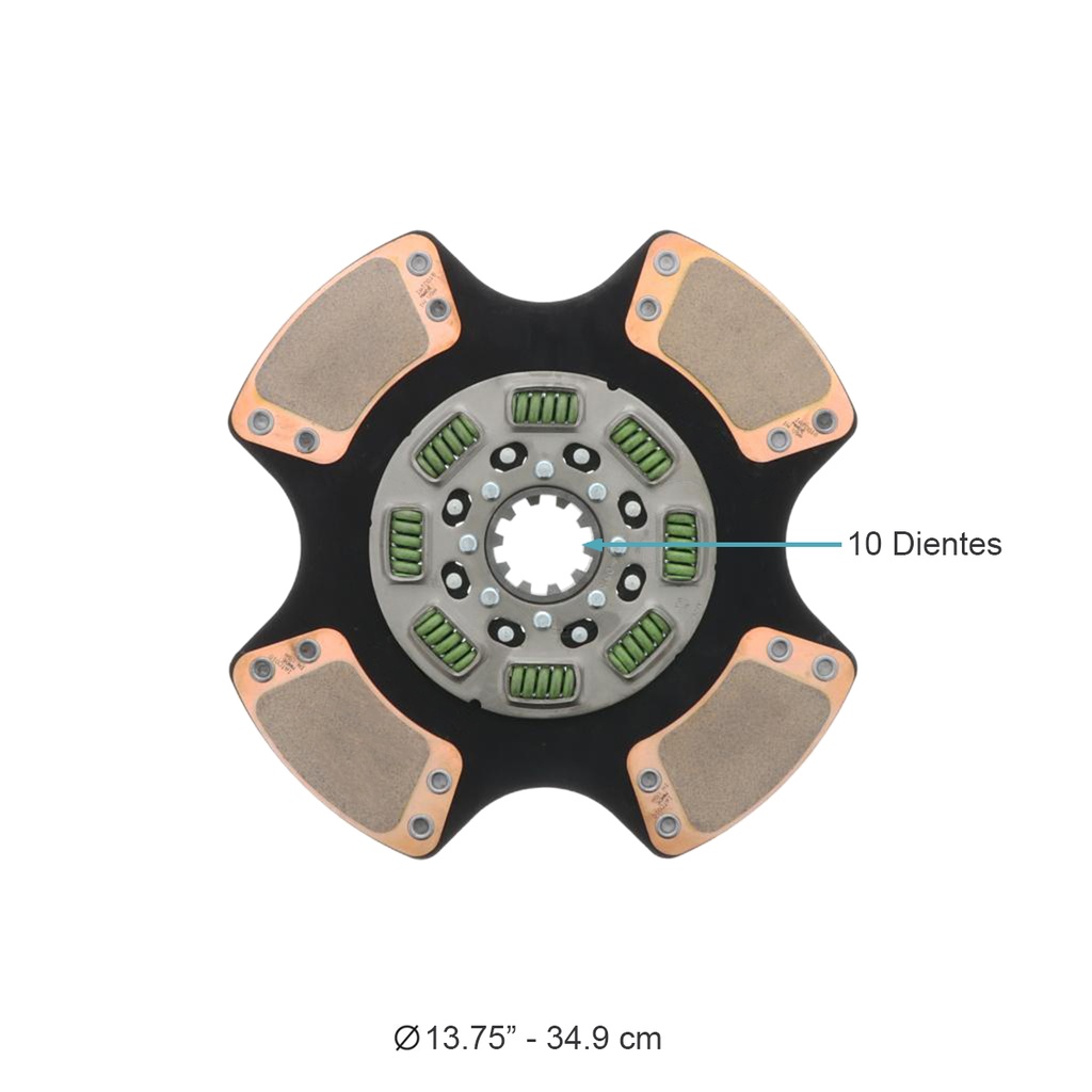 C/E Disco embrag tra 14",4P,8R,2¨10S