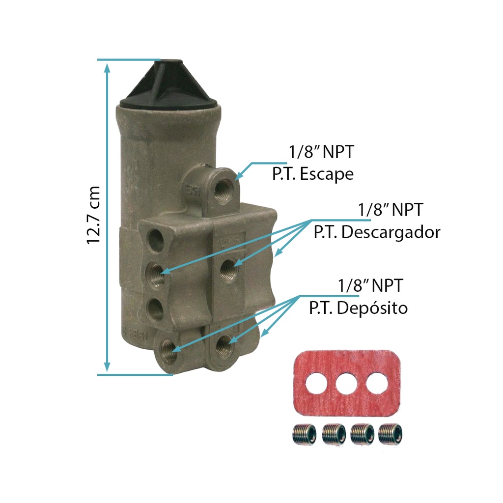 [170.275491] Valvula gobernador A/S D-2 100-120 PSI