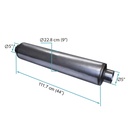 Muffler/Silenciador escape 5x9x44 Hembra