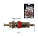 [170.VC1H-100] Valvula / Gusanillo inflar caucho 100pcs