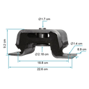 Soporte trasero motor CH - 99