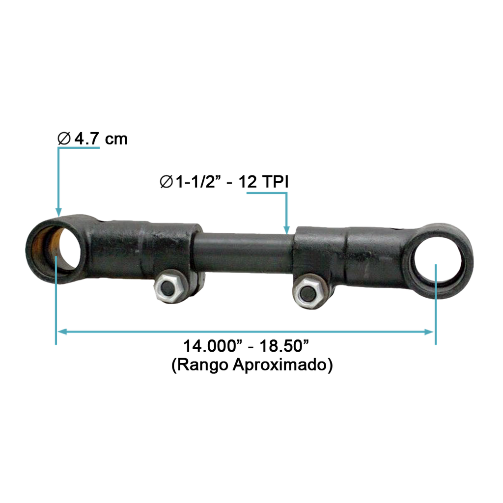 Tensor trasero batea long. 14 a 18.5"