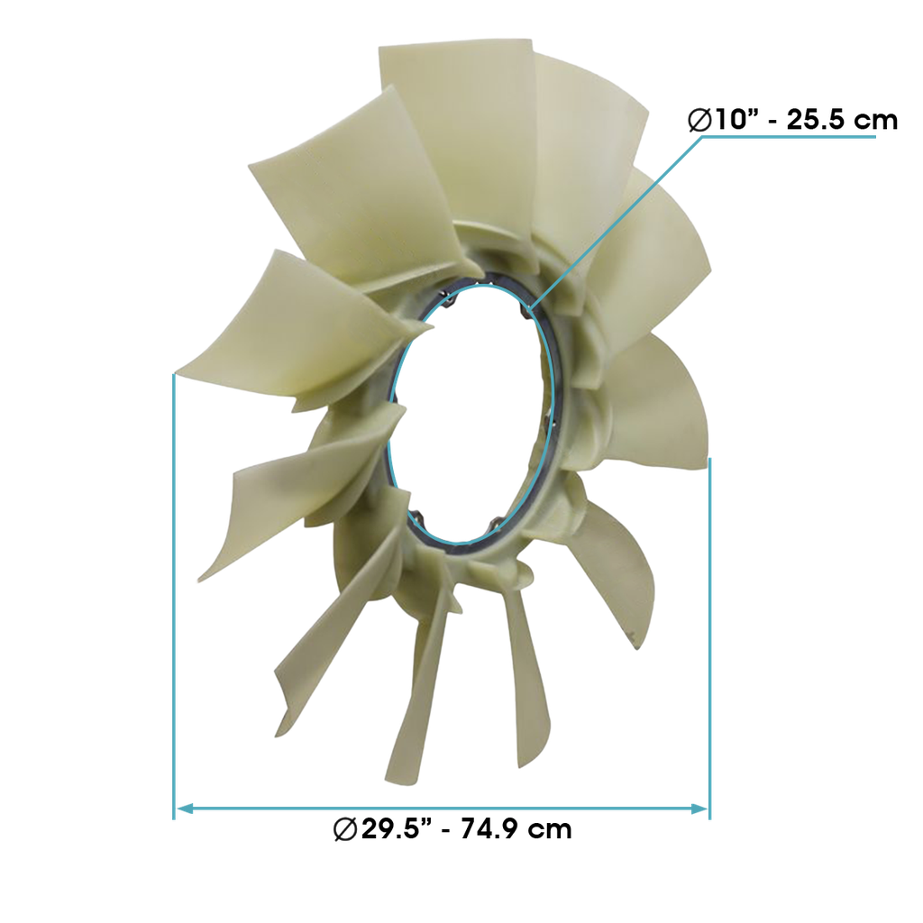 Ventilador GU Granite MP8 11 aspas 29,5"