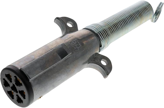 Conector macho electrico chuto-remolque
