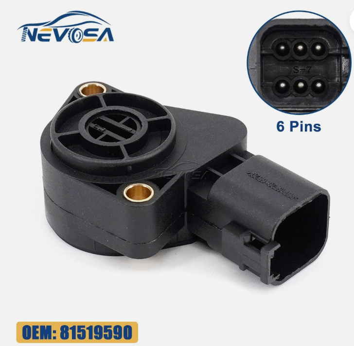 Sensor de Posición del Pedal Aceleración TPS de 6 Pines Volvo-Mack