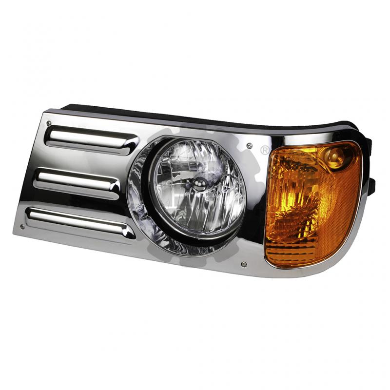 Faro Delantero Izquierdo Cromado Mack CH612/613 / Granite CV713