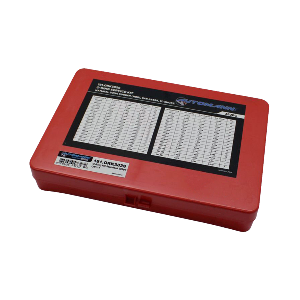 Kit/juego oring Std(ingles) 382 piezas