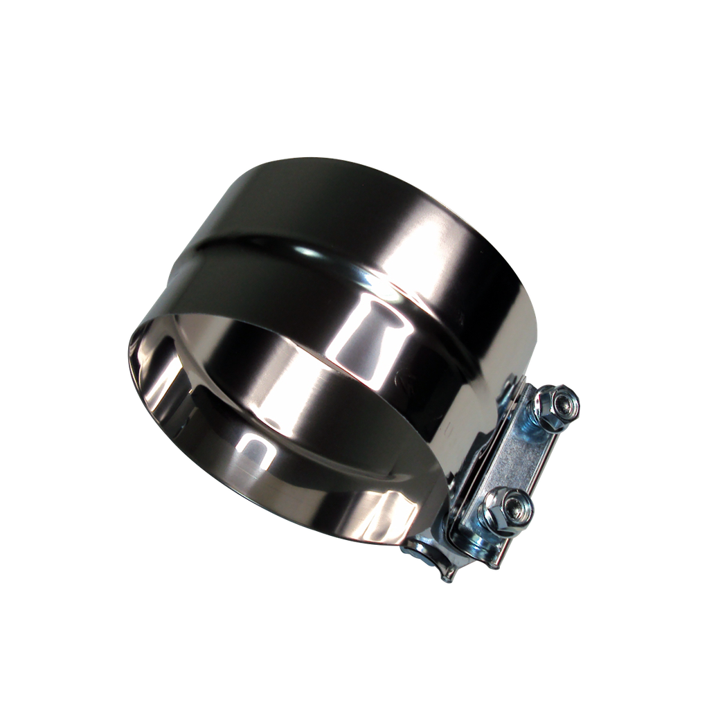 Abrazadera de Escape Tipo Faja De 5" de Acero Inoxidable