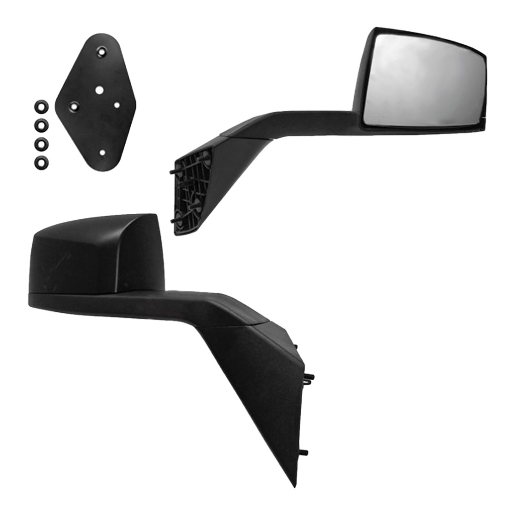 Espejo retrovisor derecho Color Negro para montaje en capó