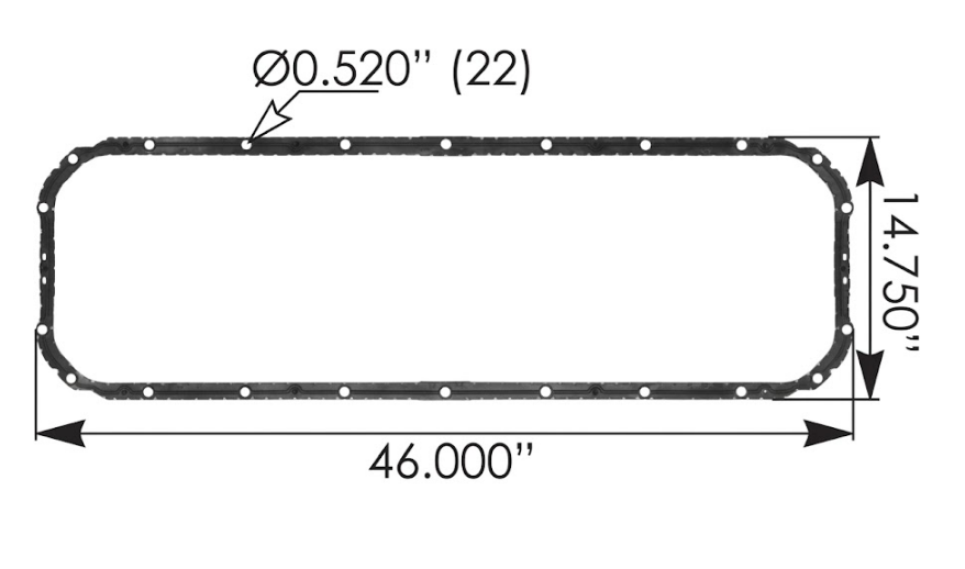 Empacadura Del Carter Tipo Laton Mack (MP7/MP8/D13)