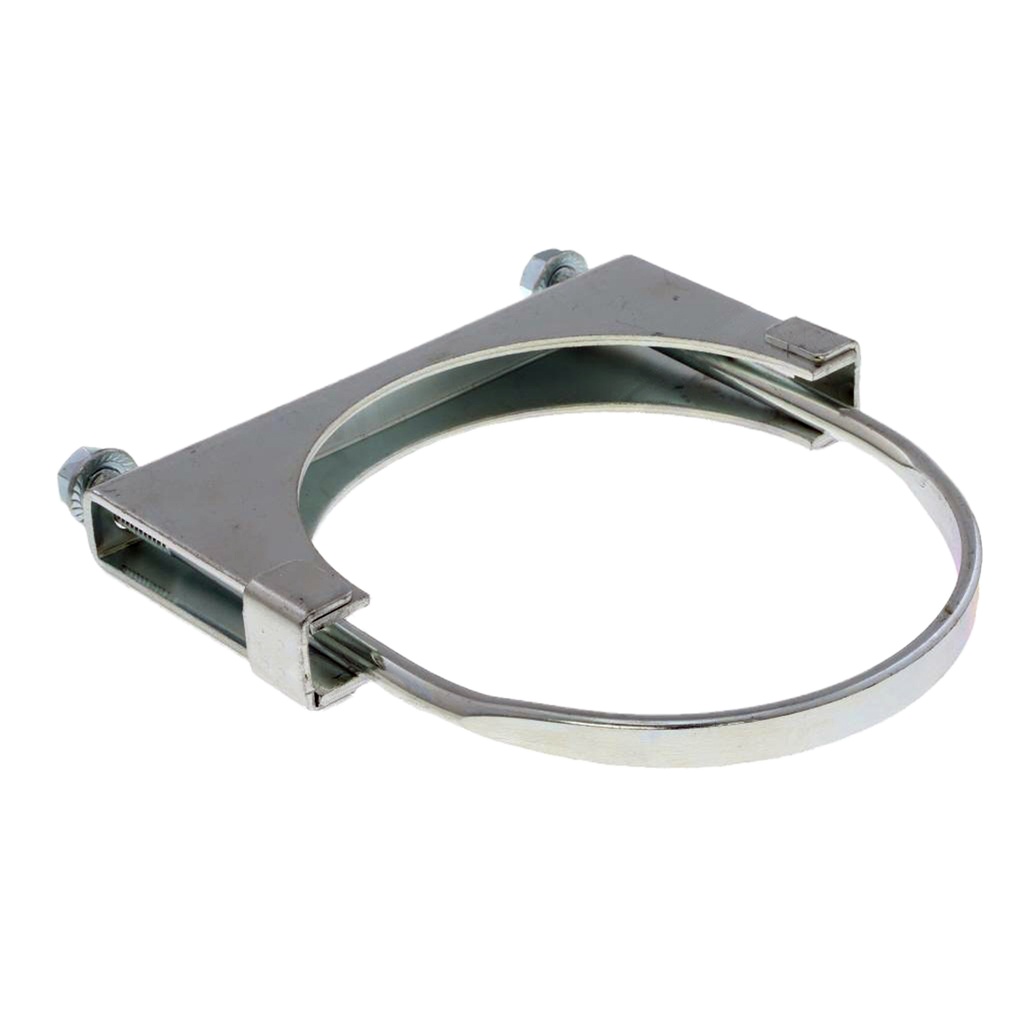 Abrazadera de escape tipo U fina De 5" Cromada