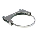 Abrazadera de escape tipo U fina De 5" Cromada