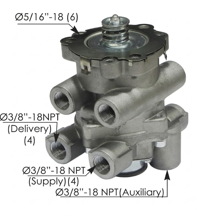 Valvula de Pedal Freno E-8P / Mack / Kenworth