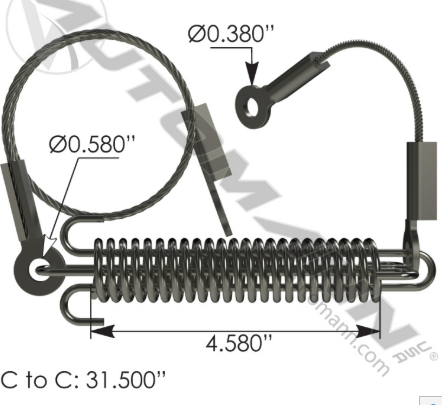 Guaya de Capo Mack Vision Longitud 31,50" a 49,75"