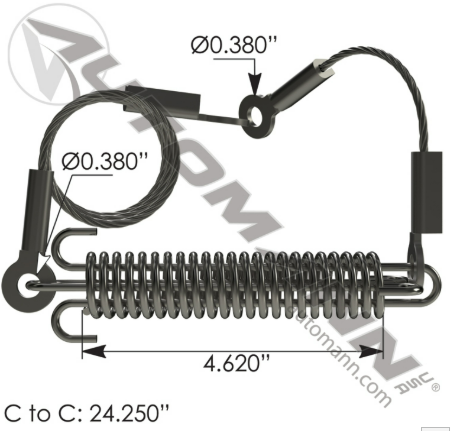 Guaya de Capo Mack CH Longitud 24,25" a 37,62"