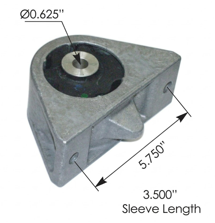 Base/Buje soporte cabina Centro 0,62" Freightliner CL-120