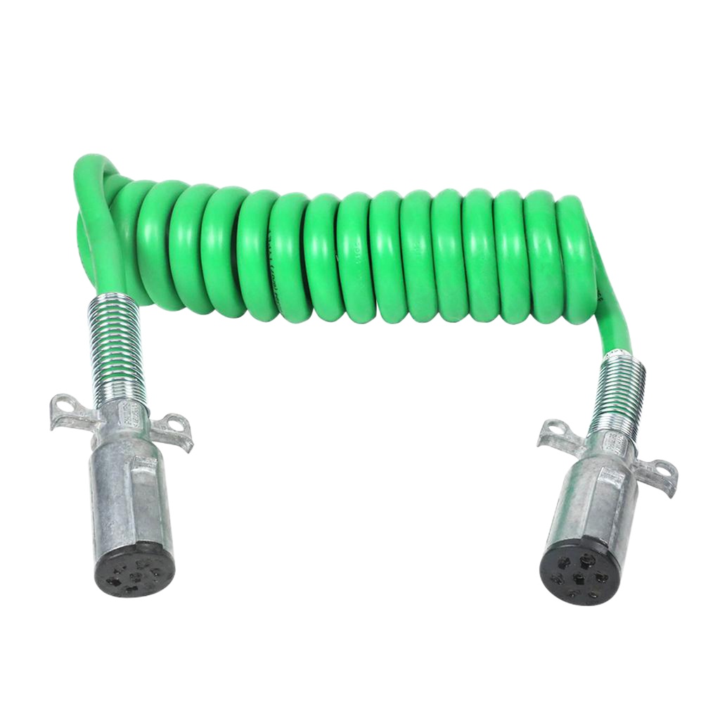 Cable espiral electrico 7 vias 15 ft