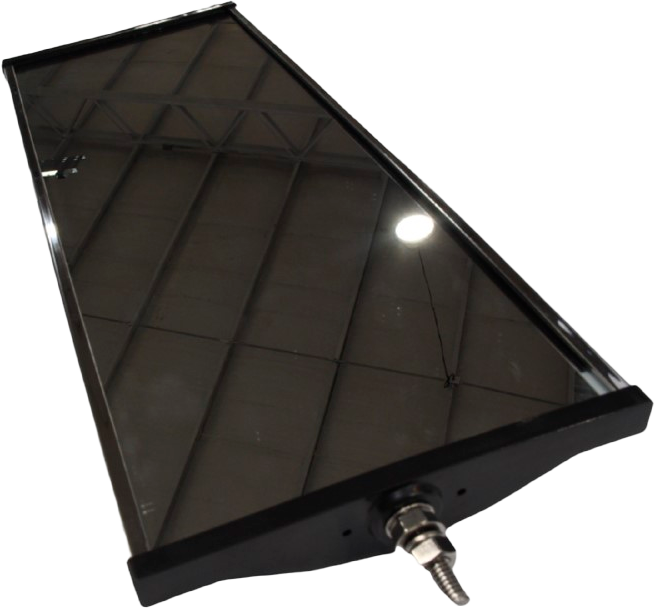 Espejo Retro. Universal 16x7" Cromado