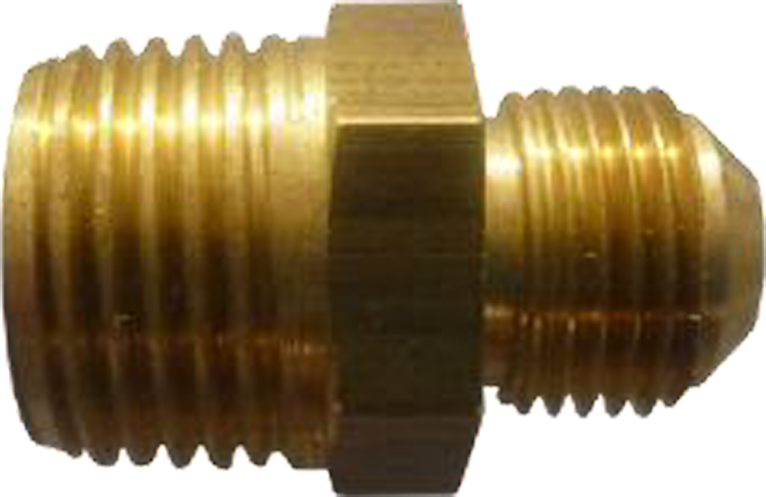 Conex. Bronce Recto x Macho NPT 3/8x3/8