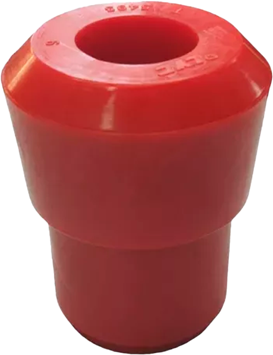 Buje del Tensor Reyco Poly Rojo 1"D.I x 2,98"Largo x 2,28"D.E1 x 1,79D.E2