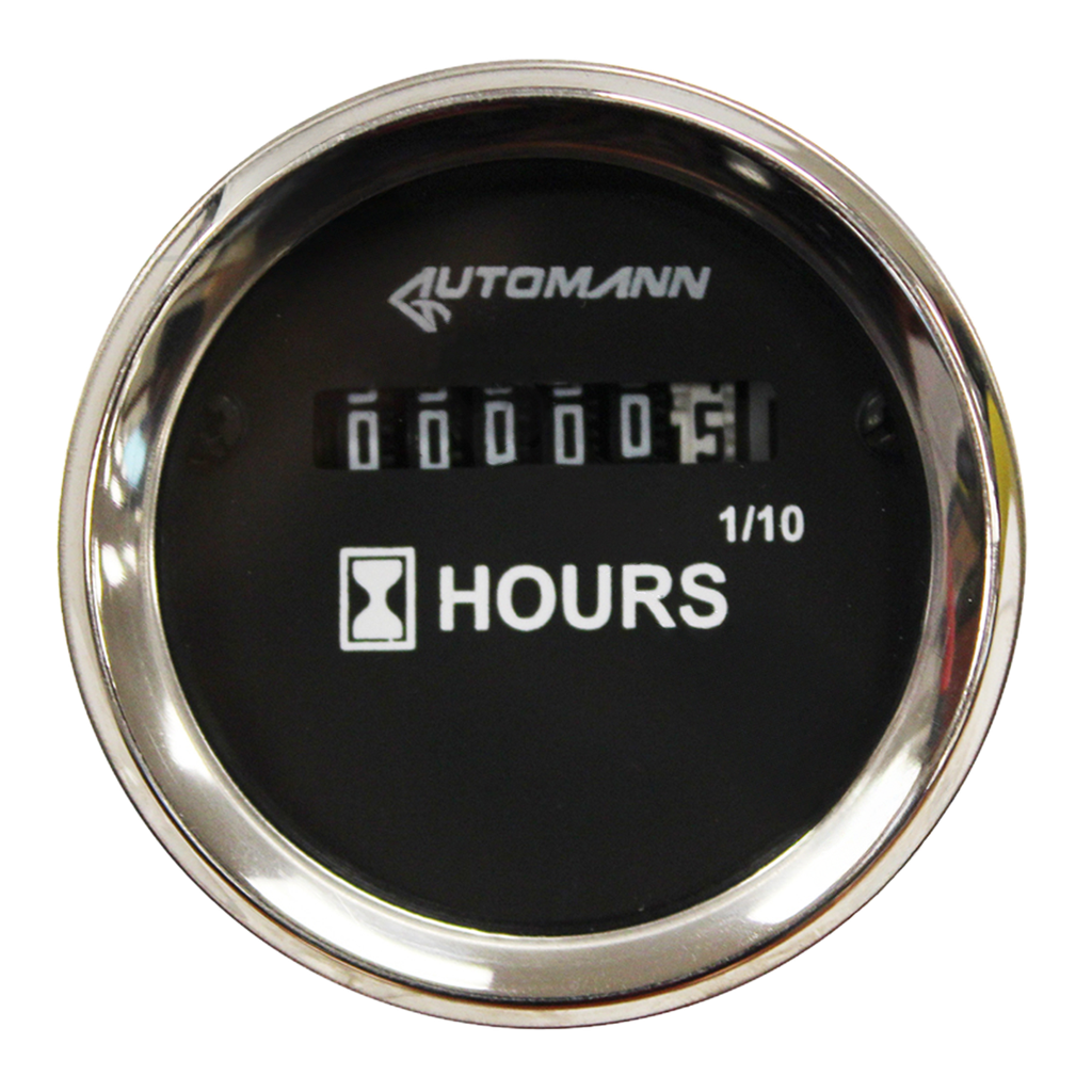 Manómetro / Horometro 52mm 2"-12/24V - Rango 9999.9