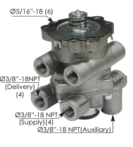 [170.800629] Valvula de Pedal Freno E-8P / Mack / Kenworth
