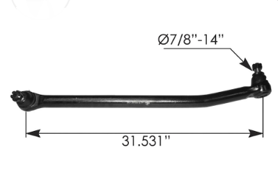[463.DS4619B] Barra Dirección Corta 31,53"L CL-120, Columbia 1997-2007