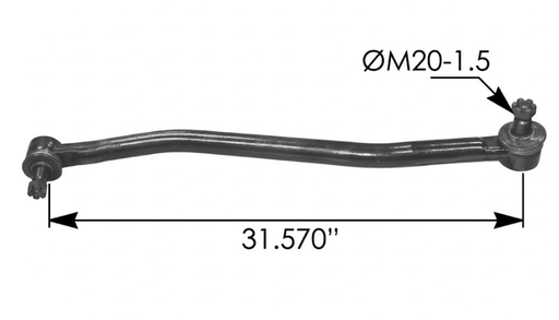 [463.DS6258] Barra De Direccion Corta 31.57" Vision