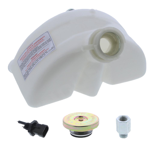 [FTK3424] Kit Tanque Superior / Reservorio de Refrigerante Media Luna Mack con Tapa, Sensor, Adaptador