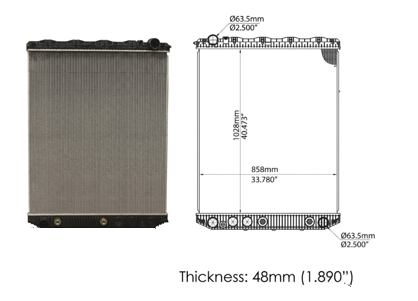 [S-21856] Radiador Mack Vision Pinnacle MP8